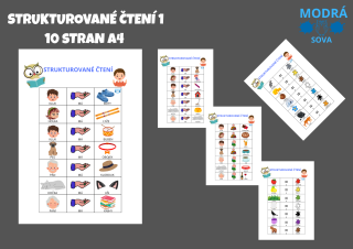 Strukturované čtení I, 10 A4 aktivit